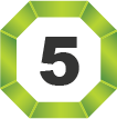 number 5 icon